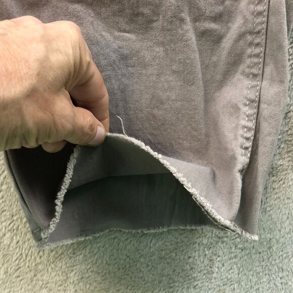 Sincerely Jules Womens Pants Small Wide Leg Raw Hem Casual Drastring Taupe - Picture 11 of 14